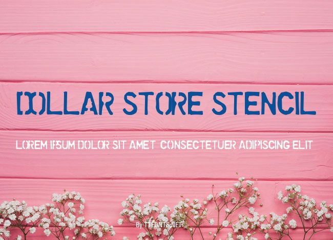 Dollar Store Stencil example